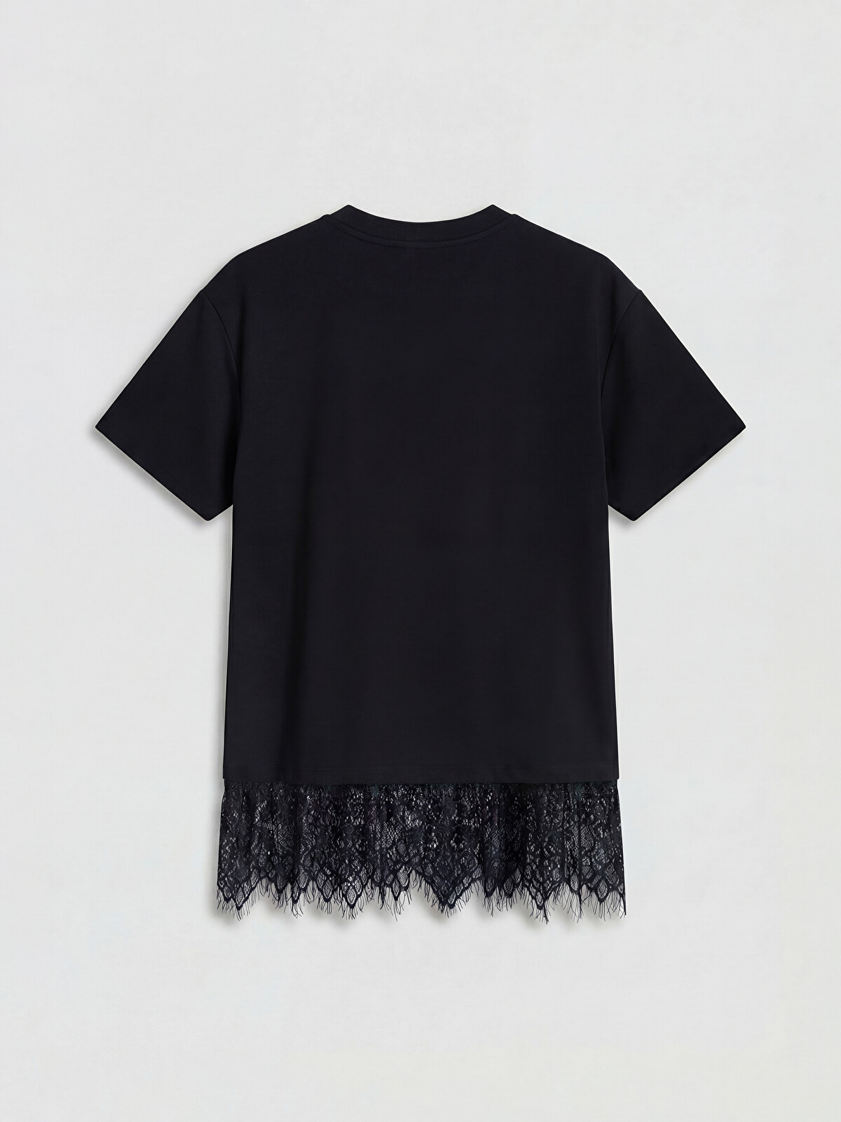 LCW Modest Lace Detailed Soft Touch Women's T-shirt - S6B693Z8-CVL