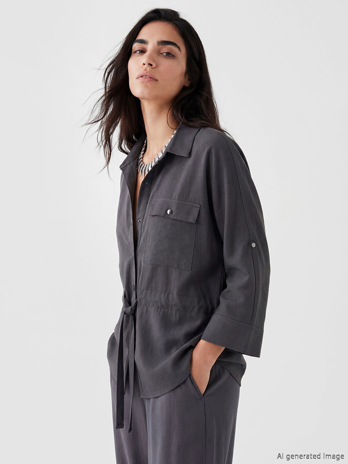 LCW Vision Regular Fit Kadın Gömlek
