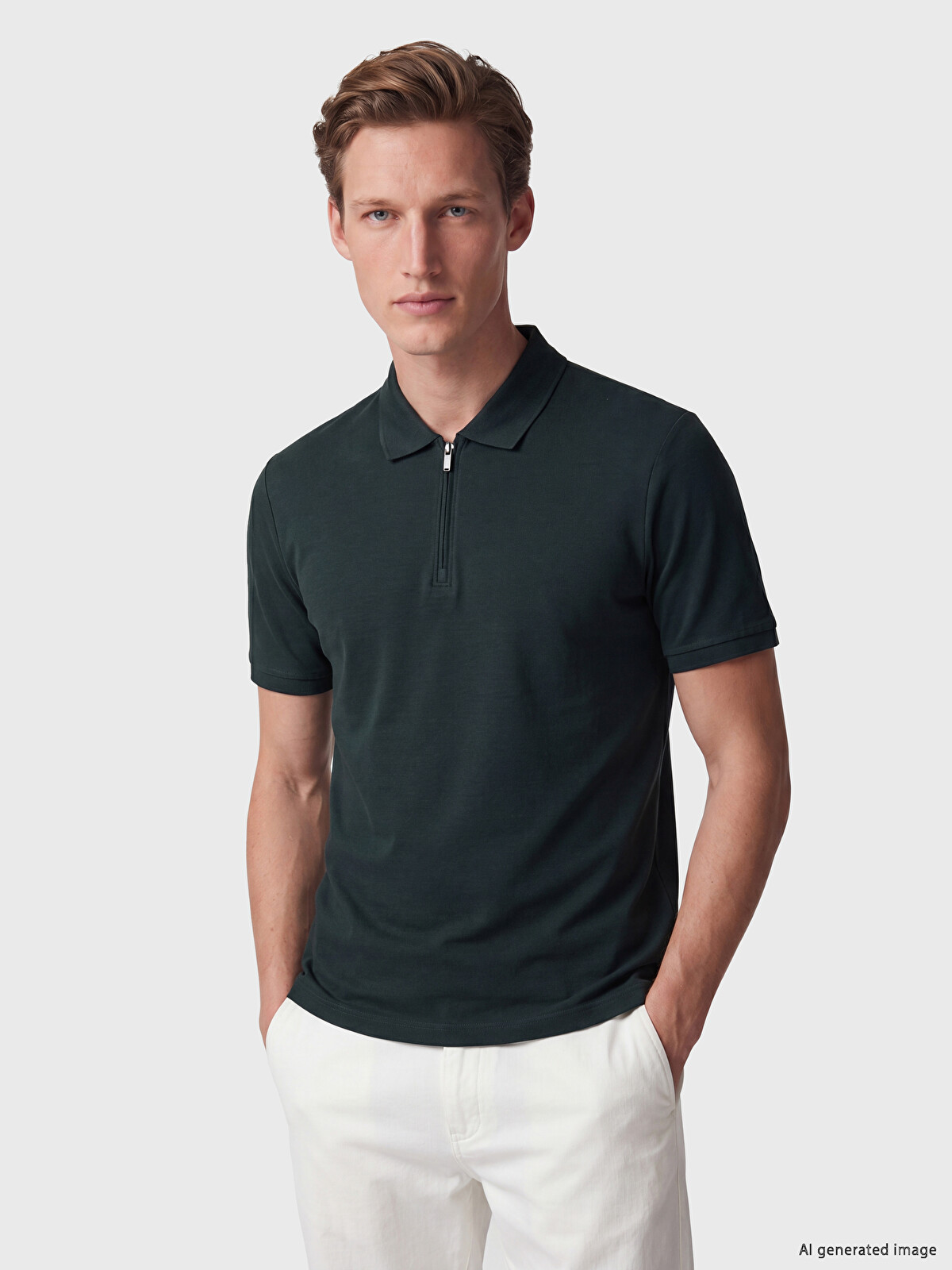 SOUTHBLUE Yeşil Polo Yaka Erkek Tişört - S6A854Z8-5T9 | LCW