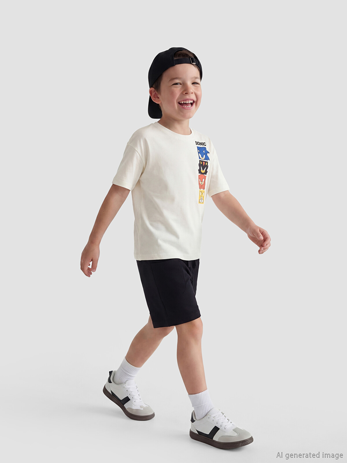 LCW Kids Siyah Erkek Çocuk Yandan Cepli Şort - S6E861Z1-CVL | LCW