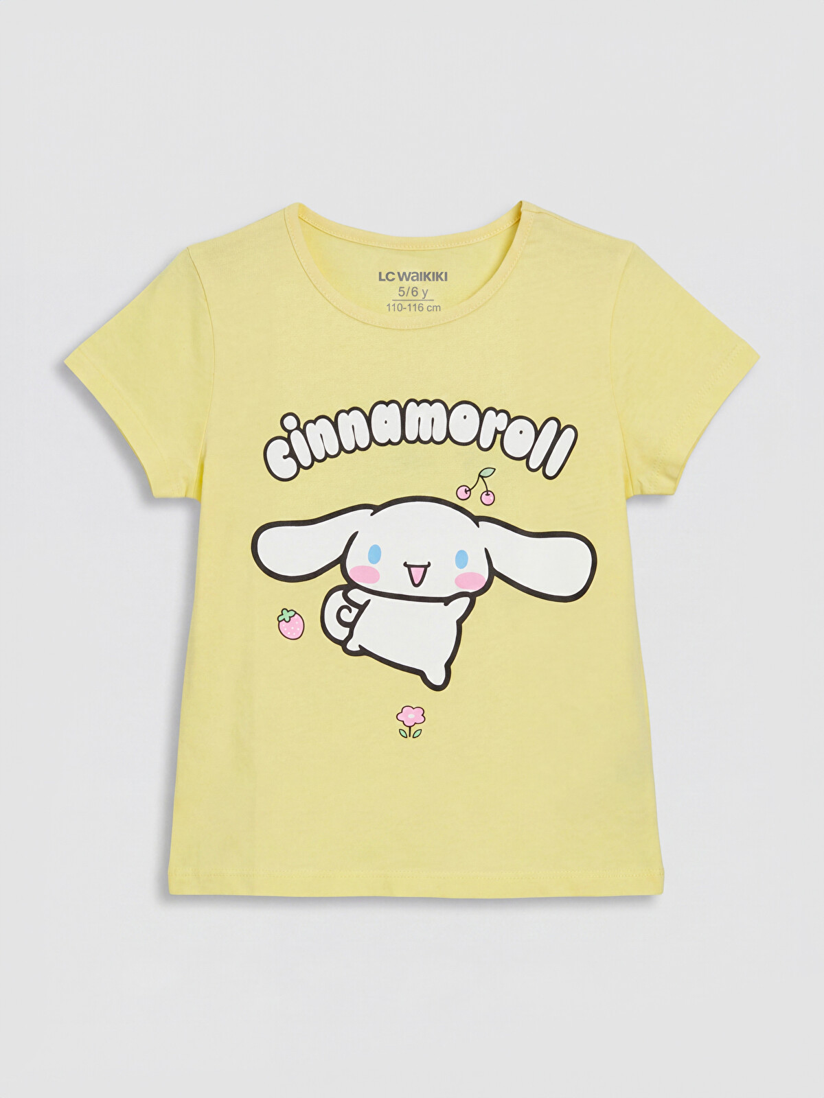 LCW Kids Sarı Cinnamoroll Baskılı Kız Çocuk Tişört - S6P011Z1-FTH