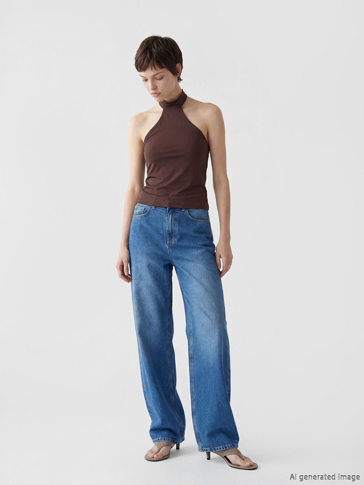 Soulife Wideleg Kadın Jean Pantolon
