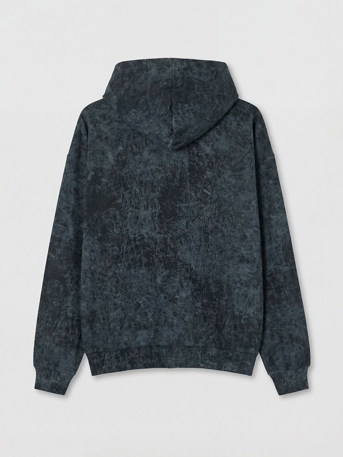 XSIDE Antrasit Oversize Kapüşonlu Erkek Fermuarlı Sweatshirt