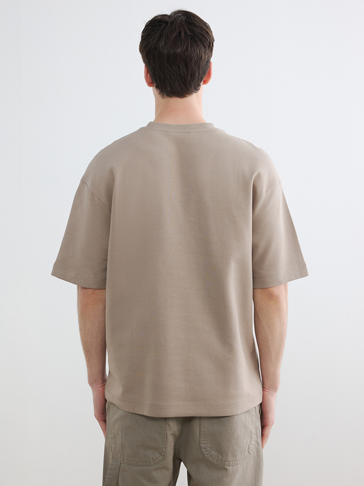 XSIDE Regular Fit Crew Neck Men's T-shirt - S6Q036Z8-V1U | LC Waikiki