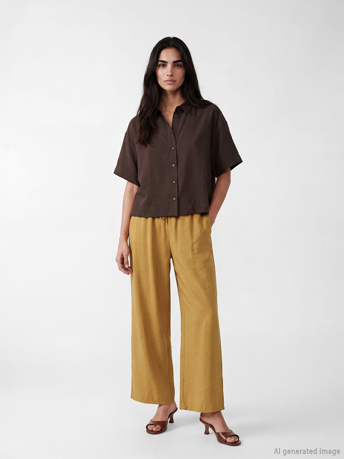 LCW Vision Modal Blended Women's Shirt - S6R347Z8-D2N | LC Waikiki