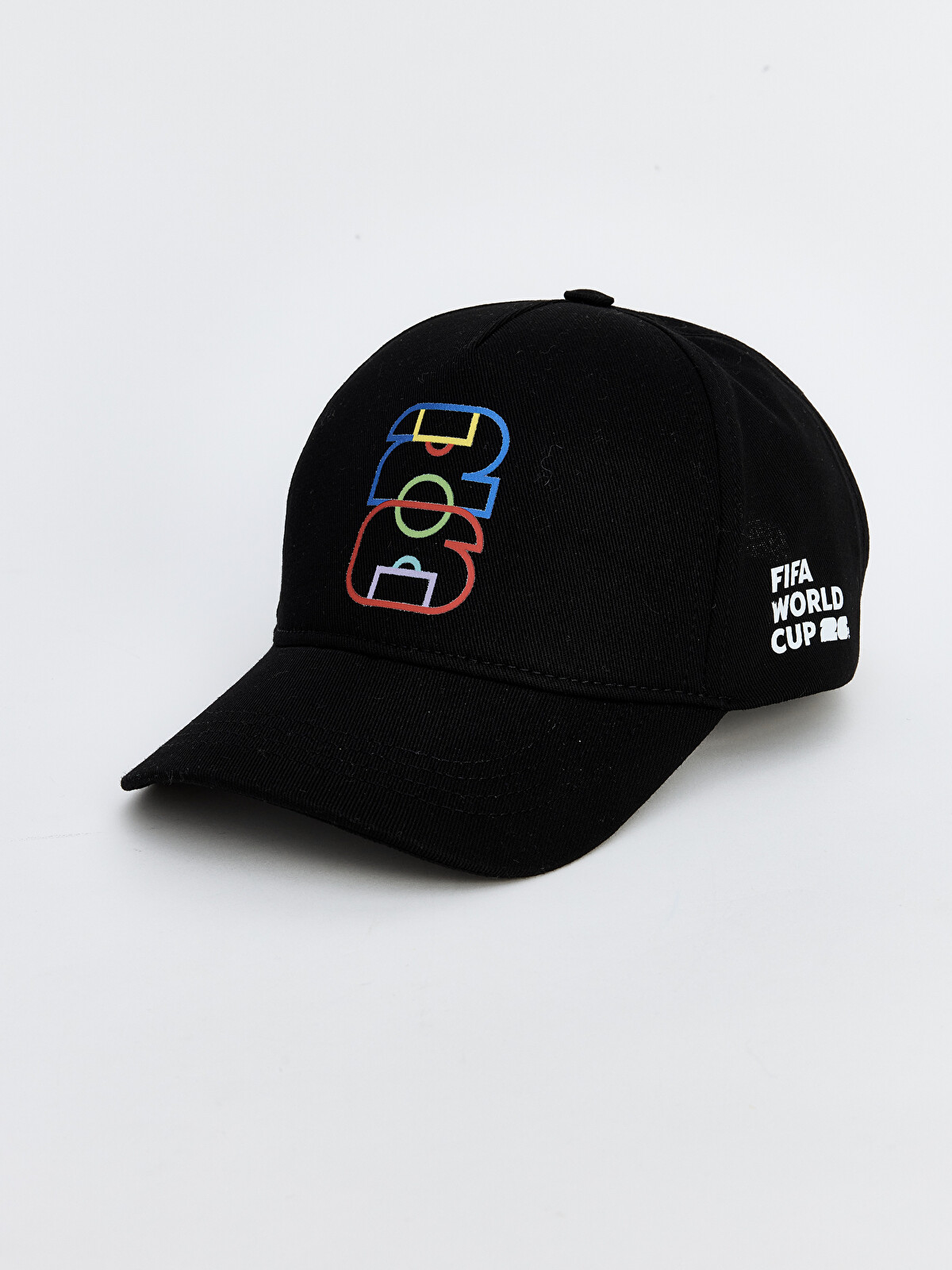 LCW ACCESSORIES Siyah Grafik ve Slogan Nakışlı Erkek Çocuk Kep