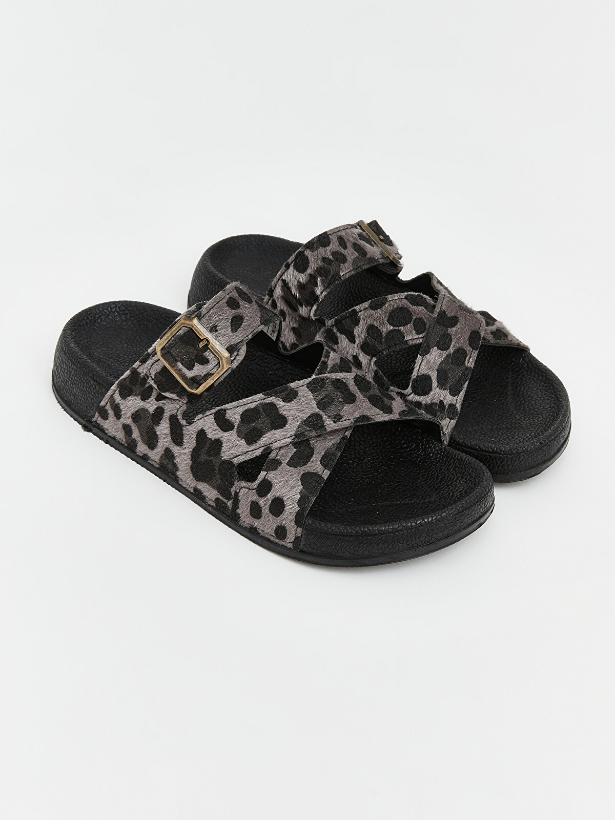 LCW STEPS Leopar Desenli Kadın Terlik - S6S404Z8-F9C | LC Waikiki