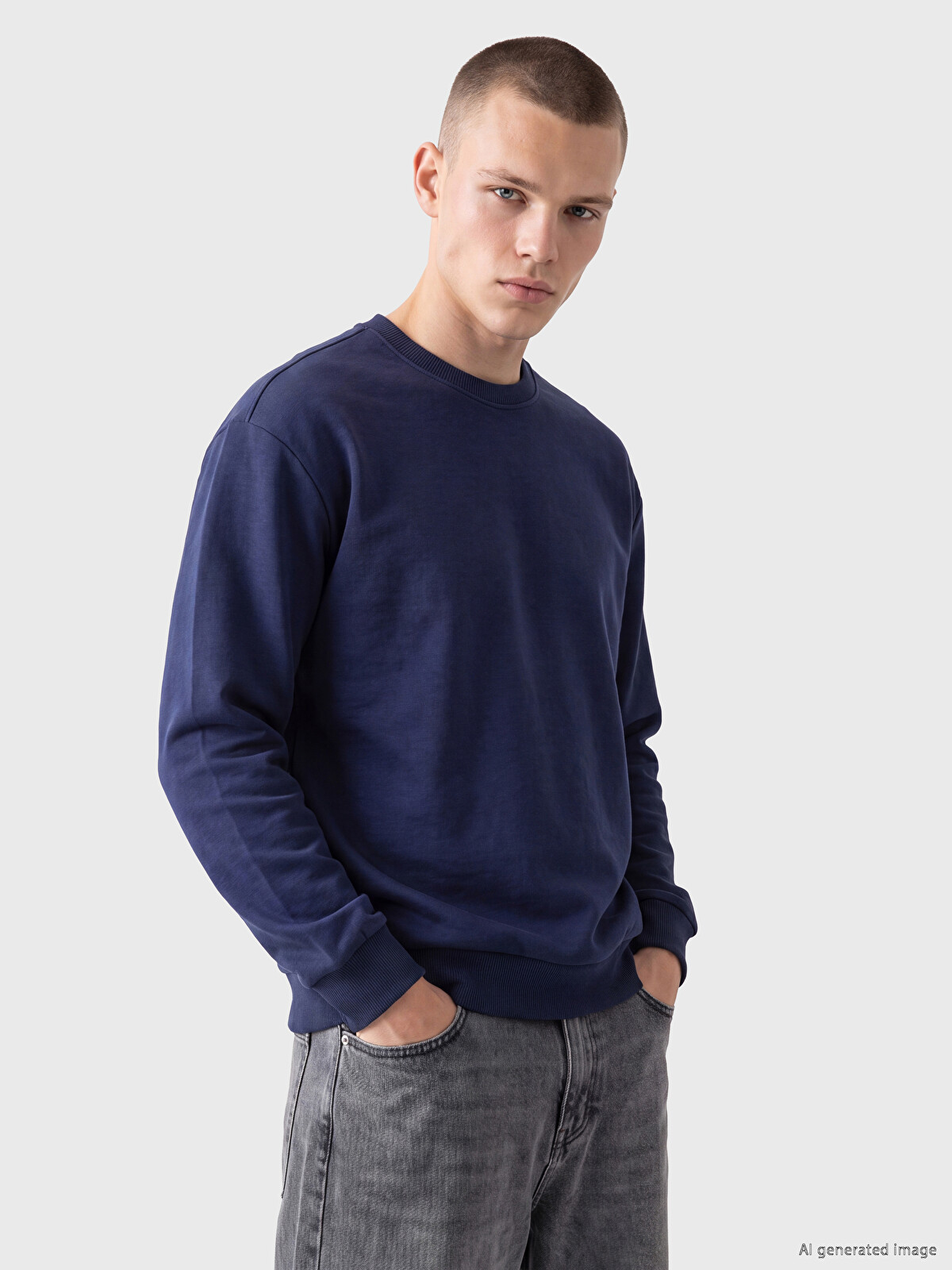 XSIDE Crew Neck Men's Thick Sweatshirt