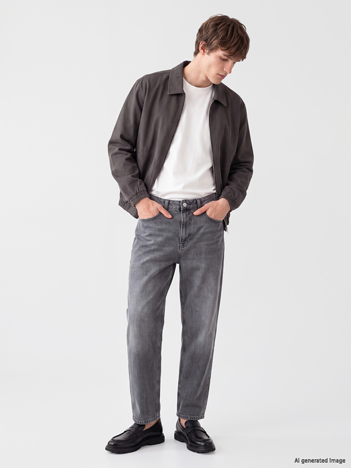 XSIDE Relax Fit Gabardin Erkek Gömlek Ceket - W6DF20Z8-R3Y | LC