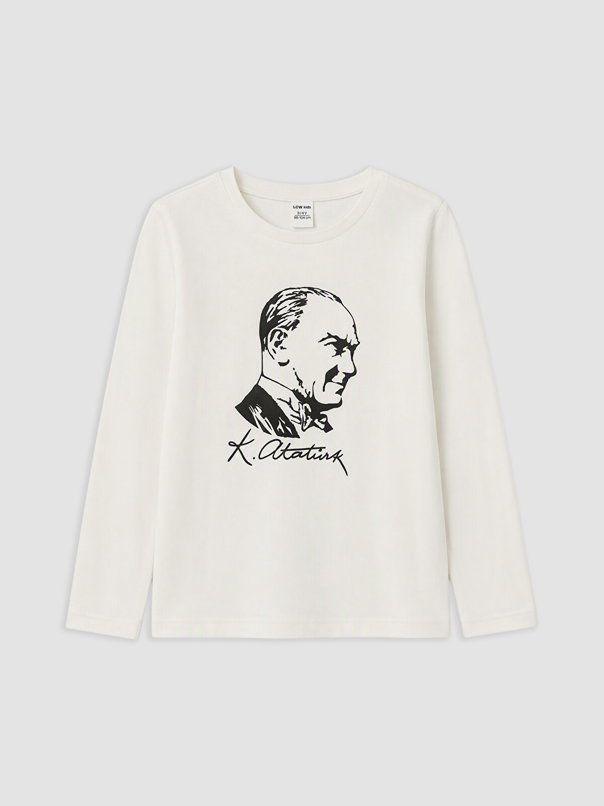 LCW Kids Atatürk Temalı Kız Çocuk Tişört