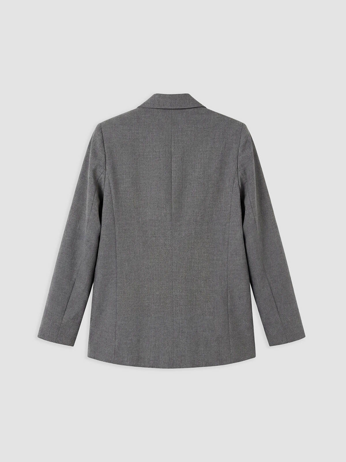 LCW Vision Gri Kruvaze Yaka Kadın Blazer Ceket - W6EA52Z8-CT3 | LCW
