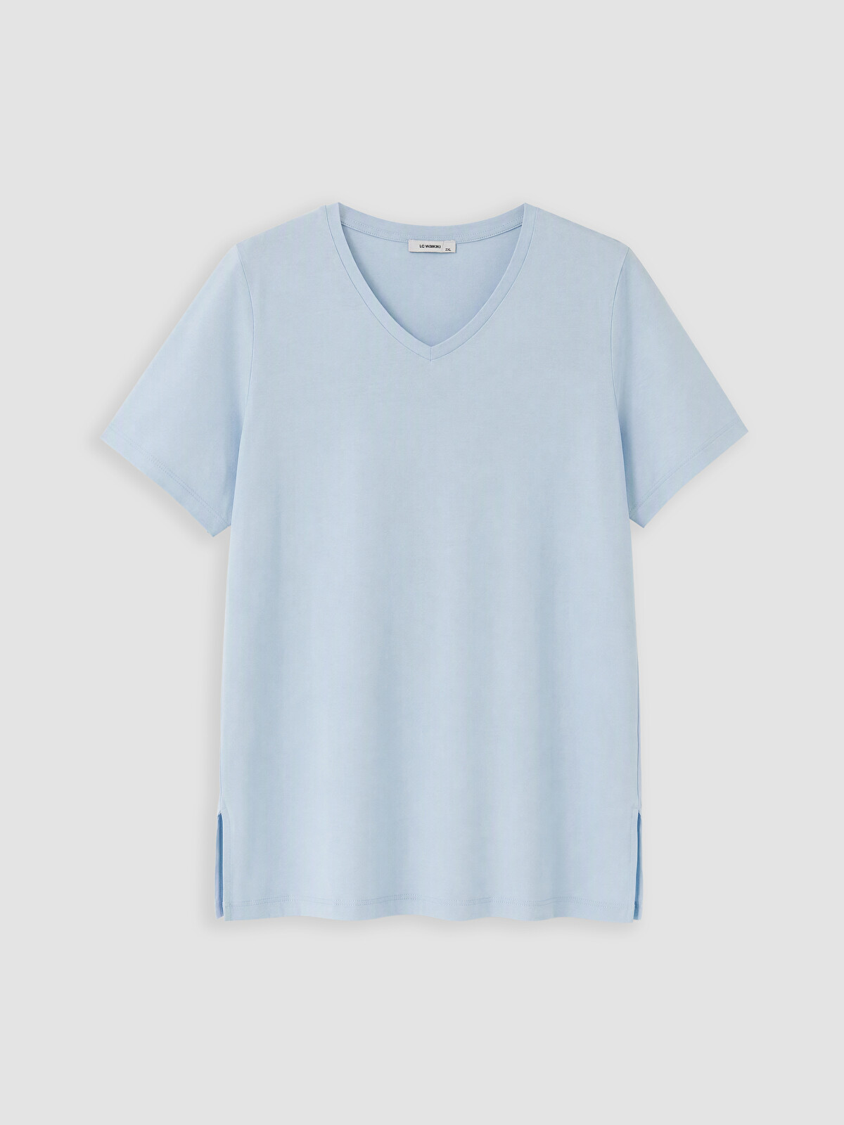 LCW Curve Plus Size %100 Cotton Women's T-Shirt