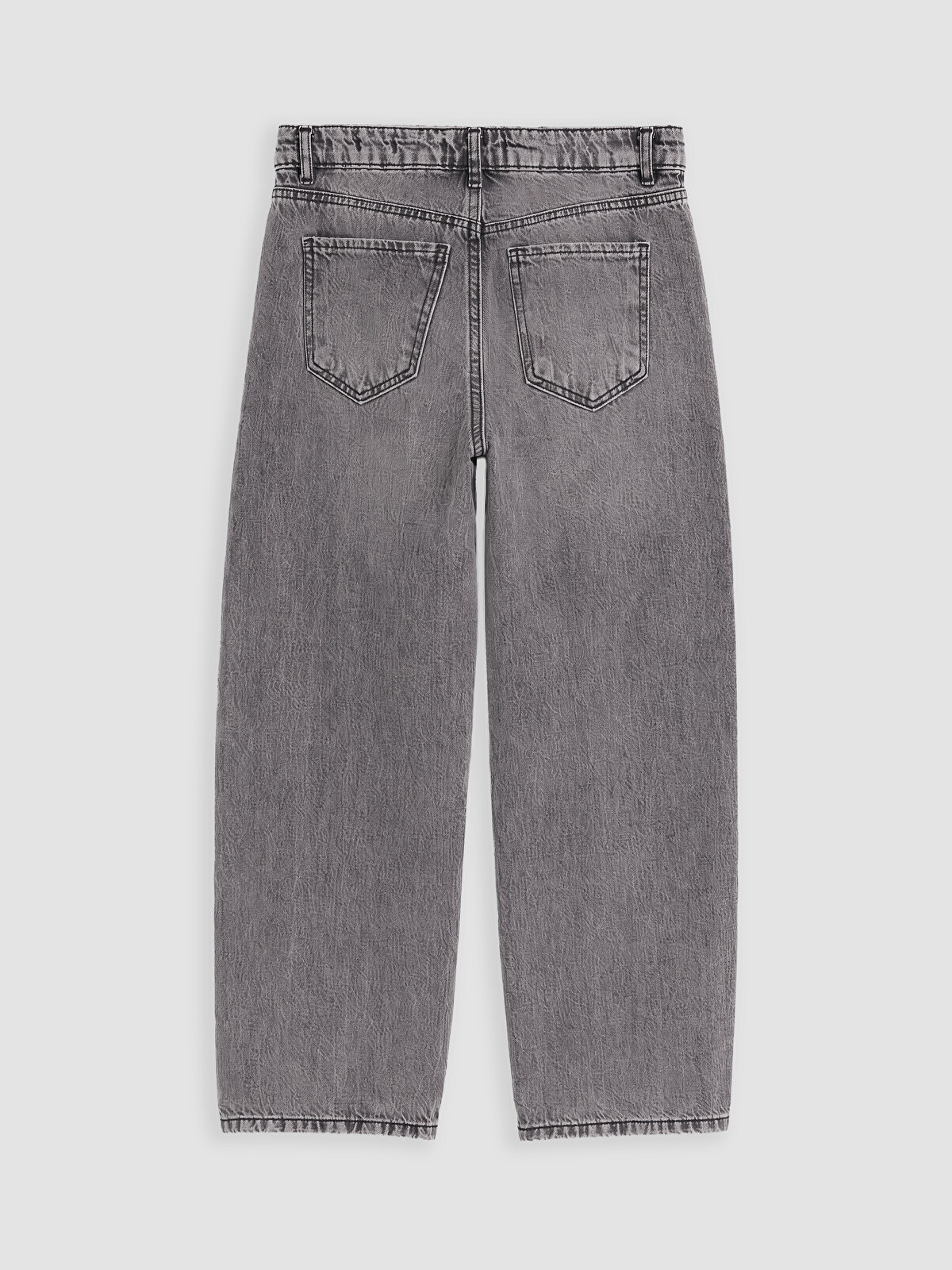 新品 ballon denim SH グレー LCW Jeans Siyah Denim Düz Balloon Fit Yüksek Bel Geniş Paça Kadın
