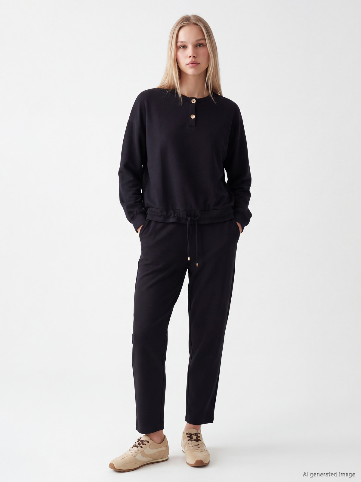 Natuvera Elastic Waist Women's Sweatpants - W6IJ94Z8-ZZU | LC Waikiki