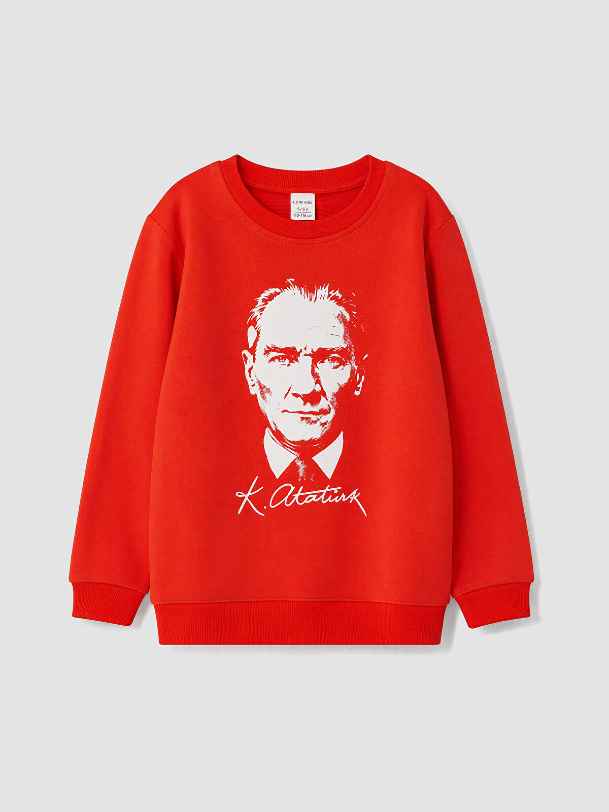 LCW Kids Atatürk Baskılı Erkek Çocuk Sweatshirt