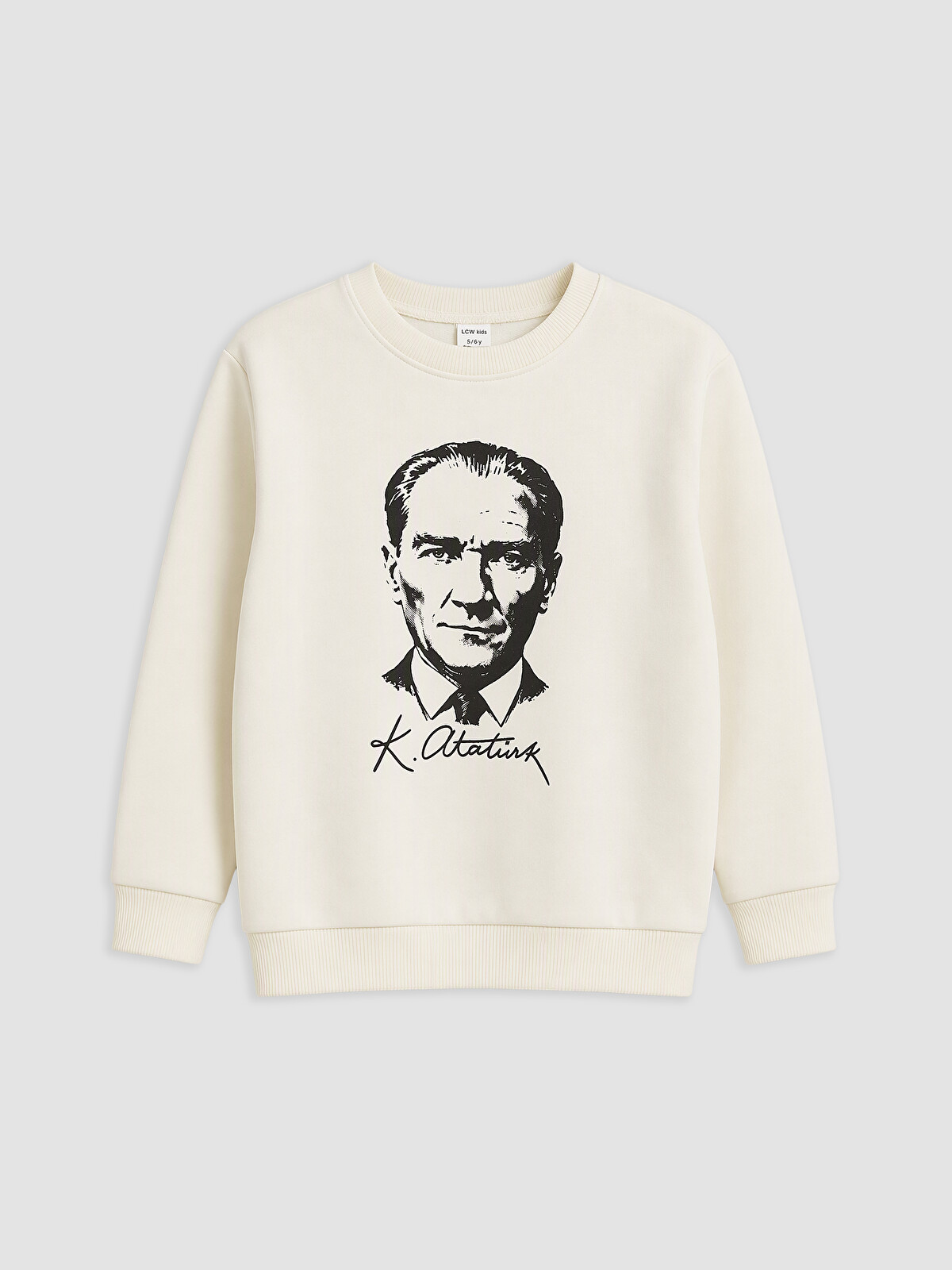 LCW Kids Atatürk Baskılı Erkek Çocuk Sweatshirt