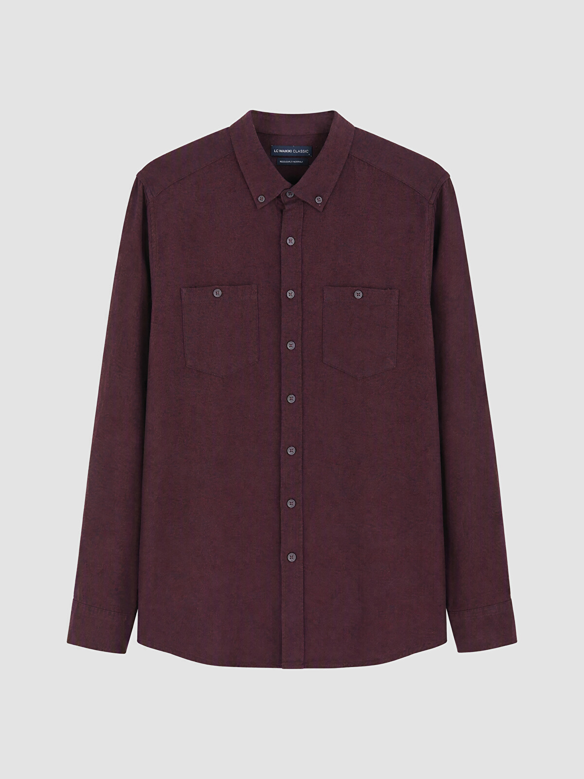 LCWAIKIKI Classic Regular Fit Uzun Kollu Gabardin Erkek Gömlek