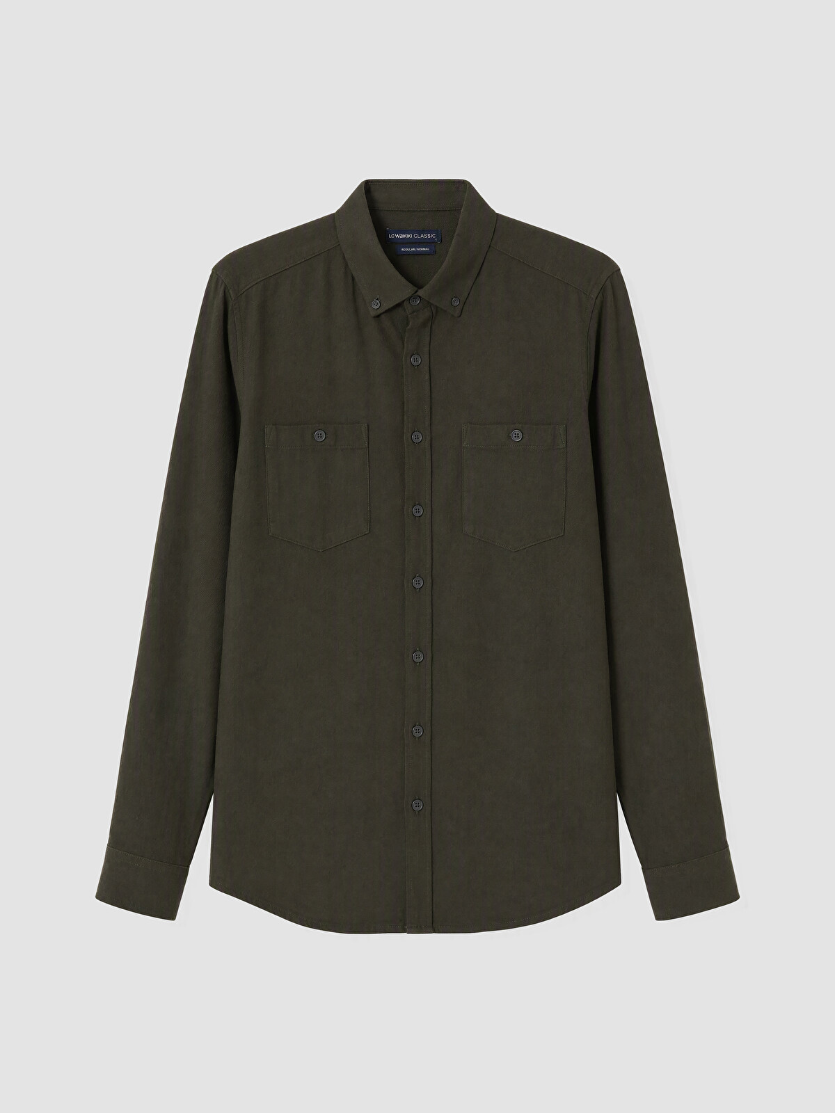 LCWAIKIKI Classic Regular Fit Uzun Kollu Gabardin Erkek Gömlek