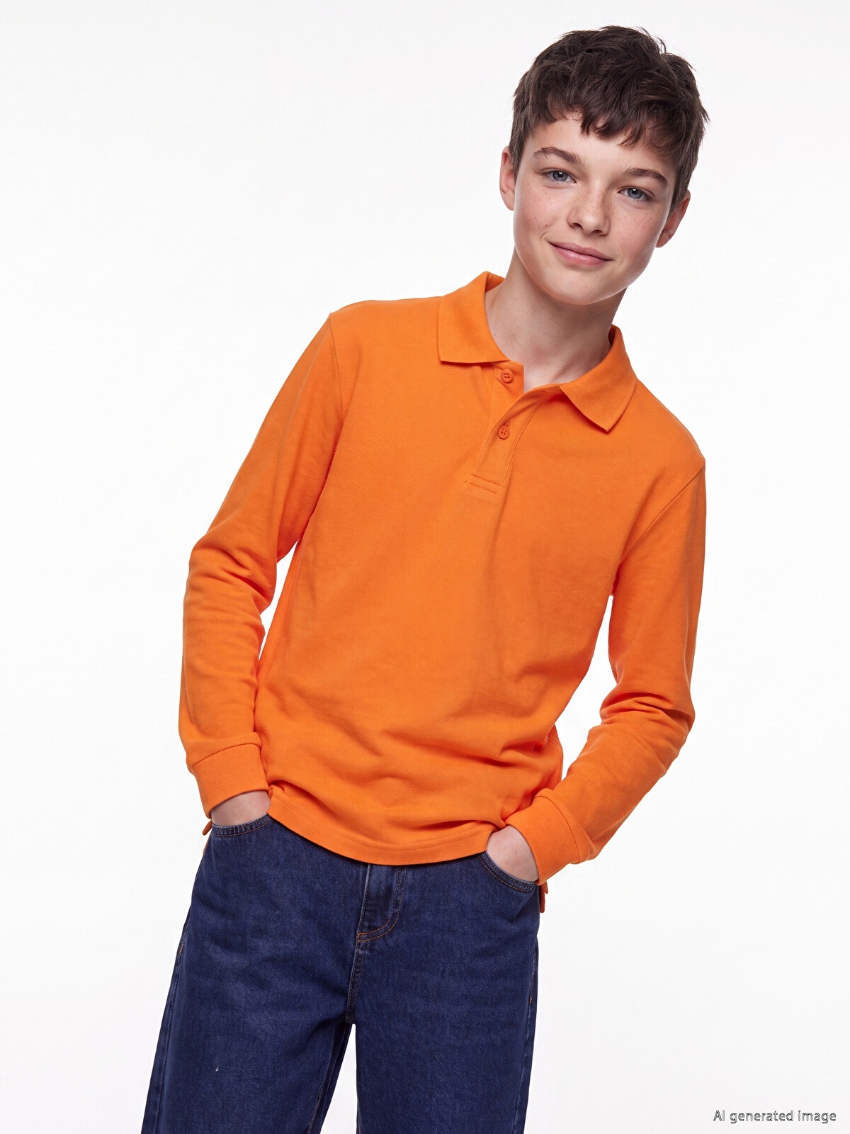 LCW Kids Polo Collar Boys' Pique T-shirt