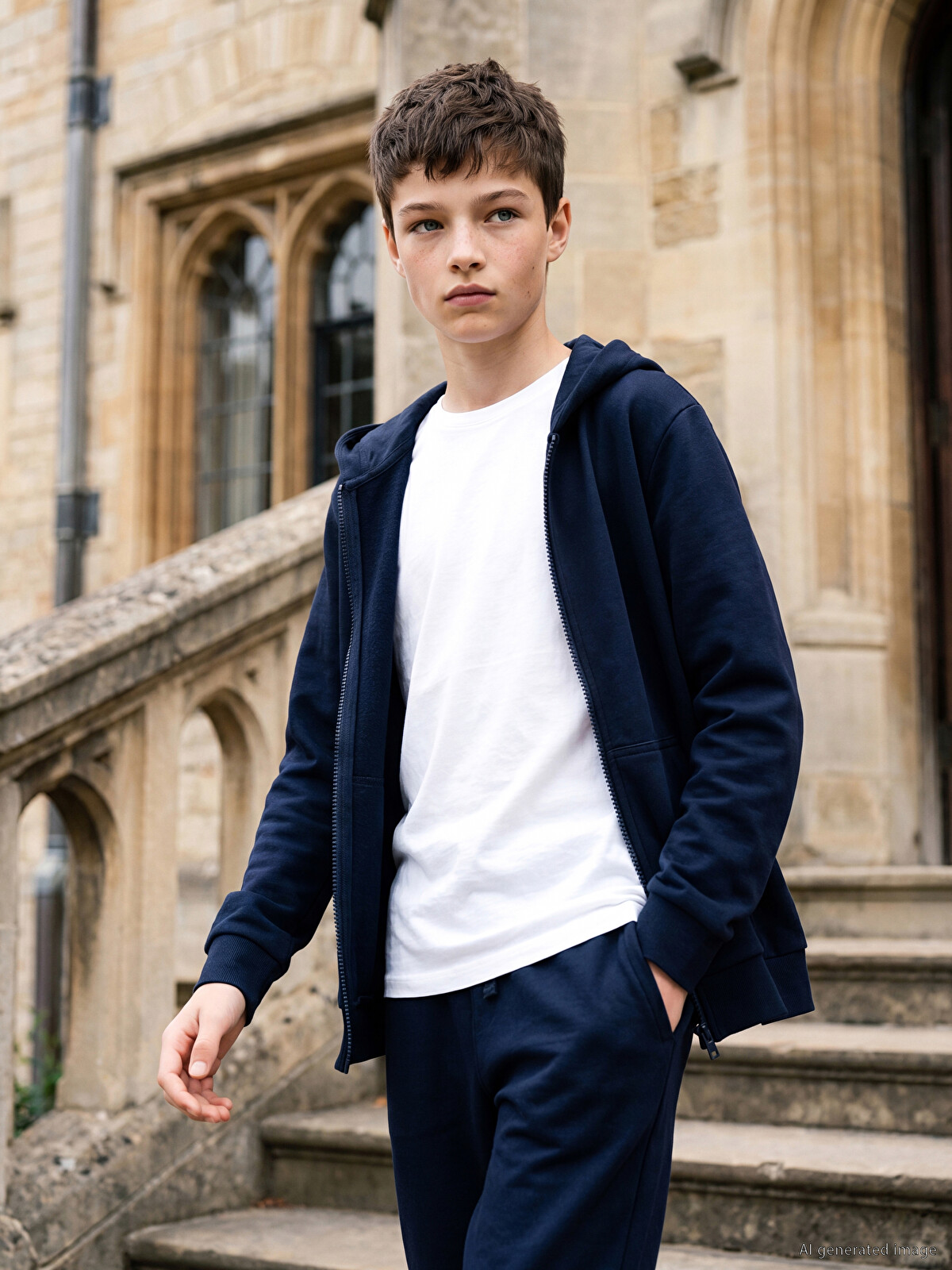 LCW Kids Boys' Zip-up Hoodie - W60936Z4-HRC | LC Waikiki
