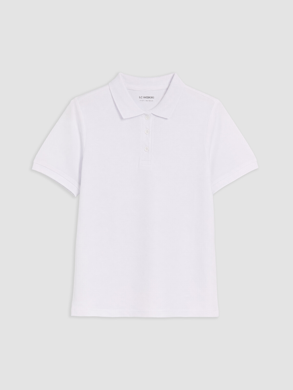 LCW Kids تیشێرتی پیکێی كچان بە قۆڵتەکی پۆلۆ