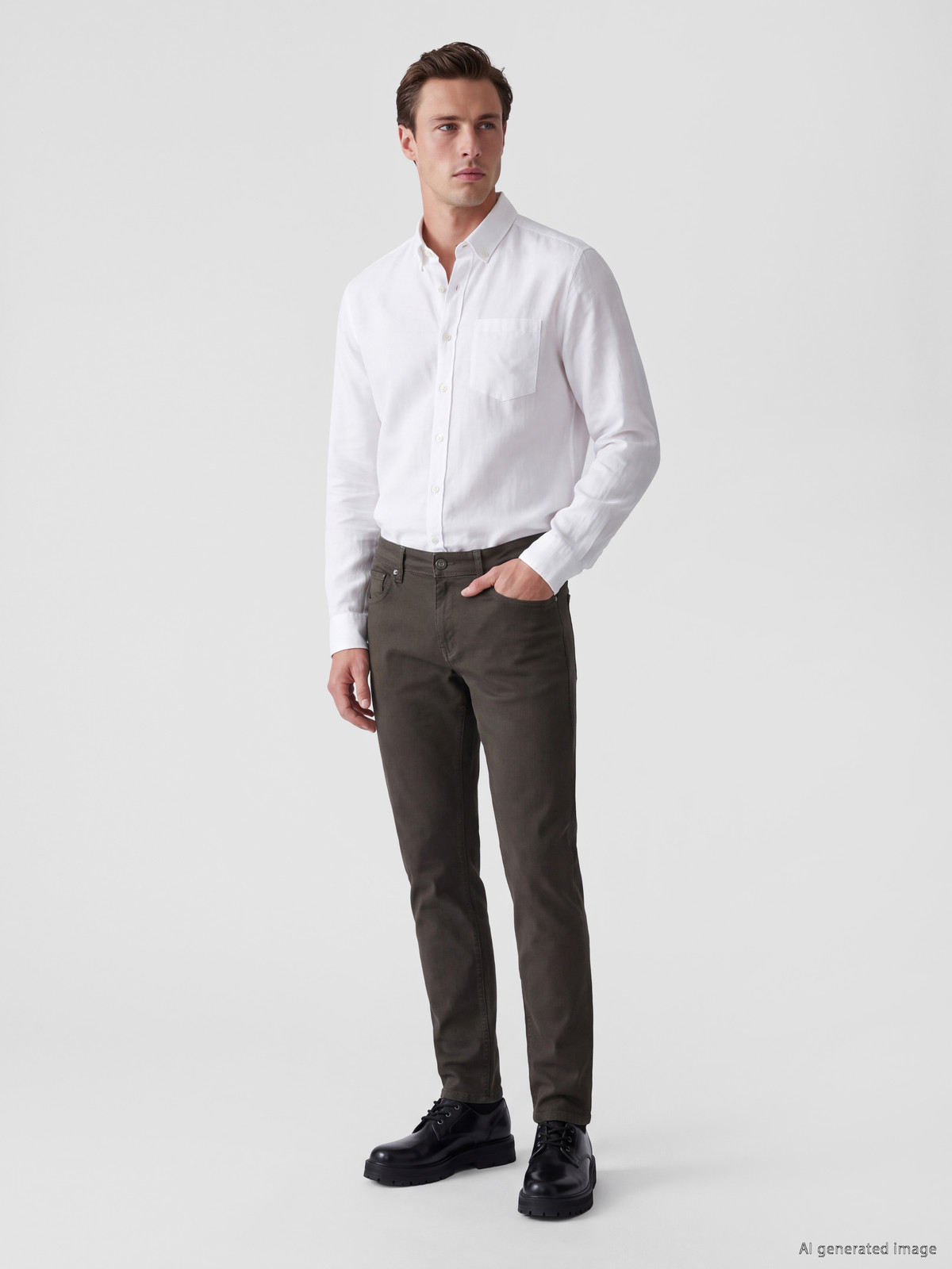 LCWAIKIKI Classic Pantalon Chino Homme Slim Fit en Gabardine