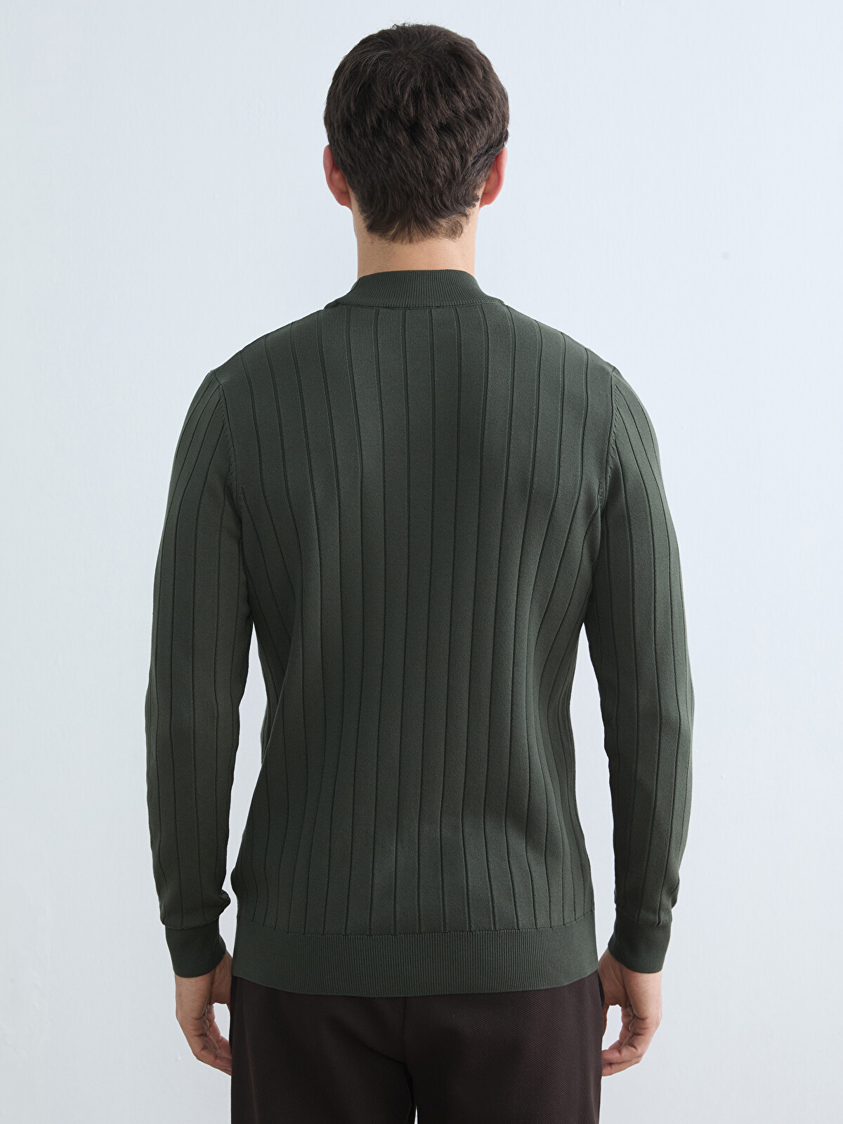 SOUTHBLUE Men's Striped Half-zip Knit Sweater - W62580Z8-CZE | LC