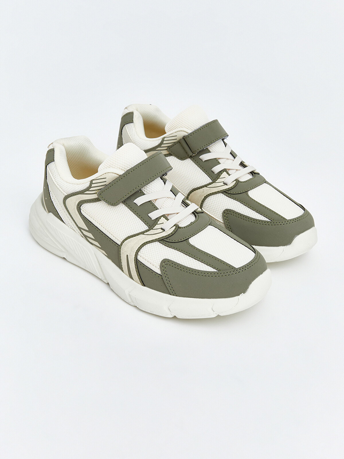 LCW STEPS Haki Fileli Erkek Çocuk Spor Ayakkabı - W65190Z4-1QE | LCW