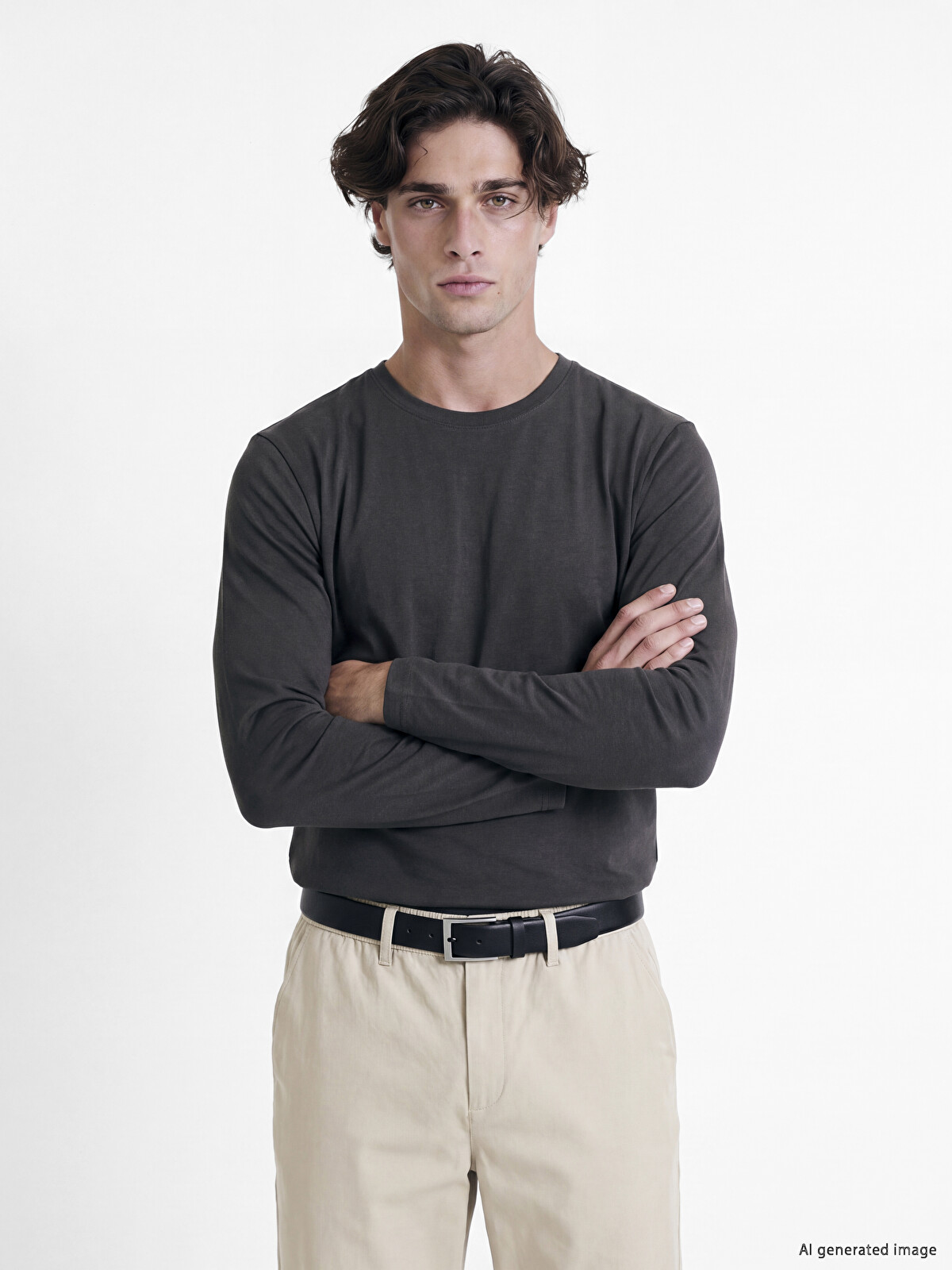 LCWAIKIKI Classic Crew Neck Long Sleeve Jersey Men's T-Shirt