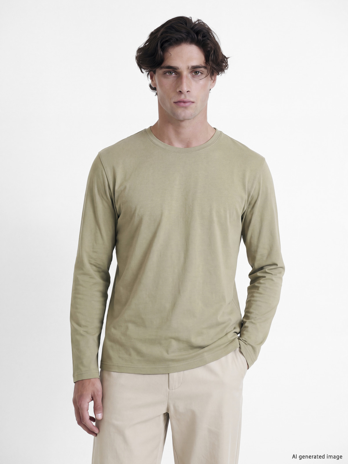 LCWAIKIKI Classic Crew Neck Long Sleeve Jersey Men's T-Shirt