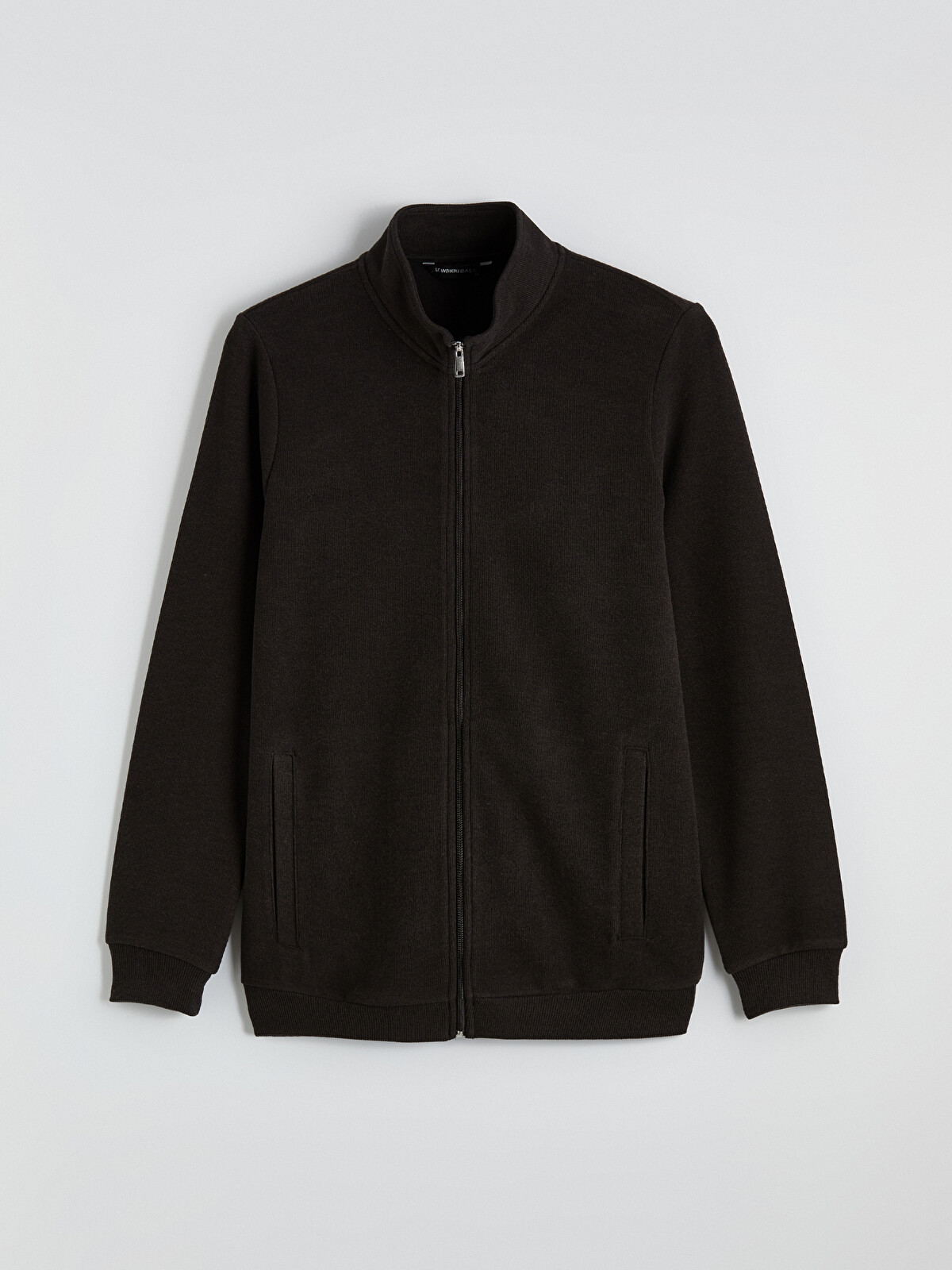 LCWAIKIKI Classic Mock Neck Men's Zip-Up Sweatshirt - W65985Z8-D5Q