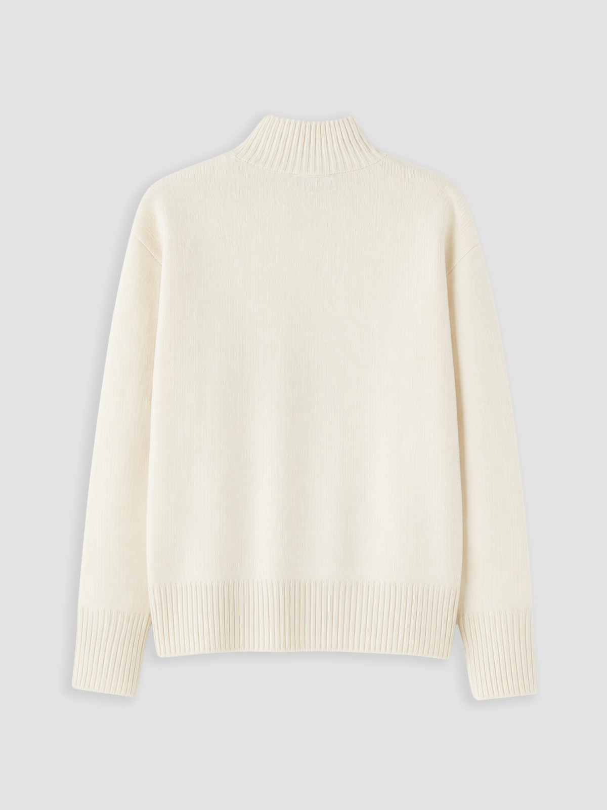 écru ivory SALE中様 LCW EVERYDAY Mock Turtleneck Women's Knitwear Sweater - W66606Z8