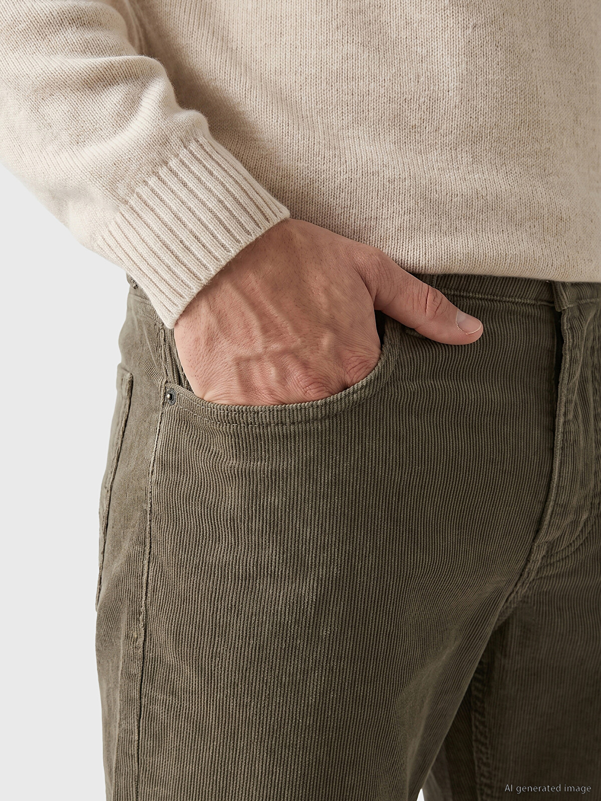 LCWAIKIKI Classic Regular Fit Kadife Erkek Pantolon