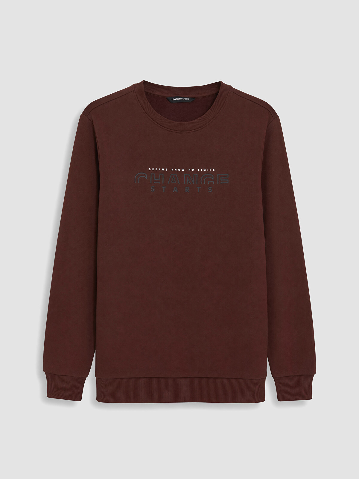 LCWAIKIKI Classic Crew Neck Printed Men's Sweatshirt - W67190Z8