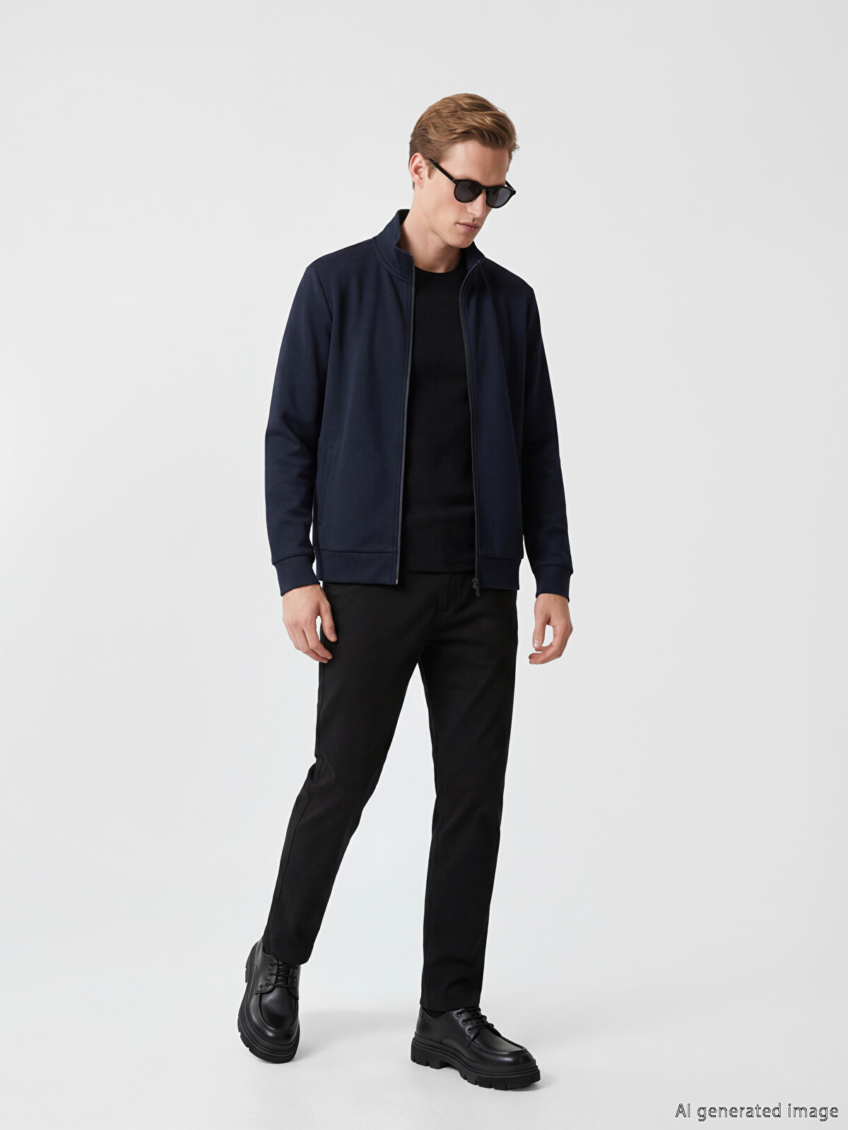 SOUTHBLUE Men's Mock Neck Zip-up Sweatshirt - W6AT82Z8-RFH | LC