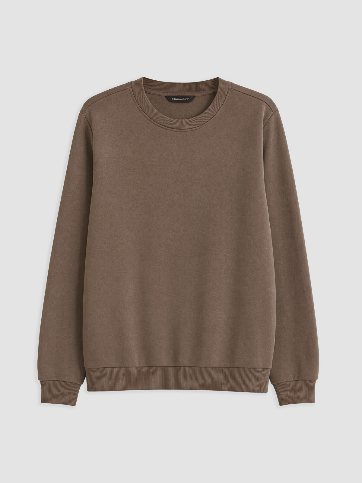 LCWAIKIKI Classic Bisiklet Yaka Erkek Kalın Sweatshirt