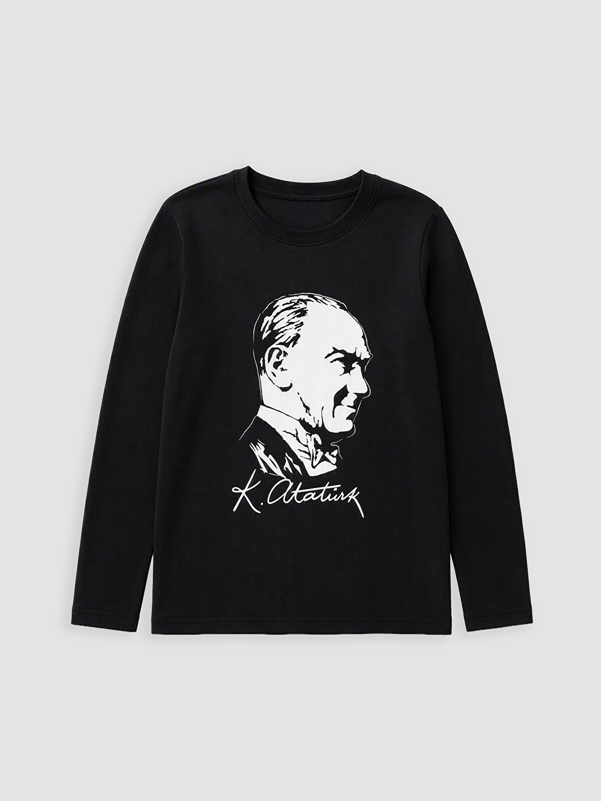 LCW Kids Bisiklet Yaka Atatürk Baskılı Erkek Çocuk Tişört