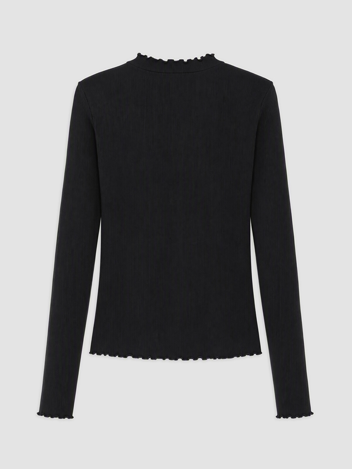 LCW Modest Mock Neck Women's Ribbed Body - W6F027Z8-CVL | LC Waikiki