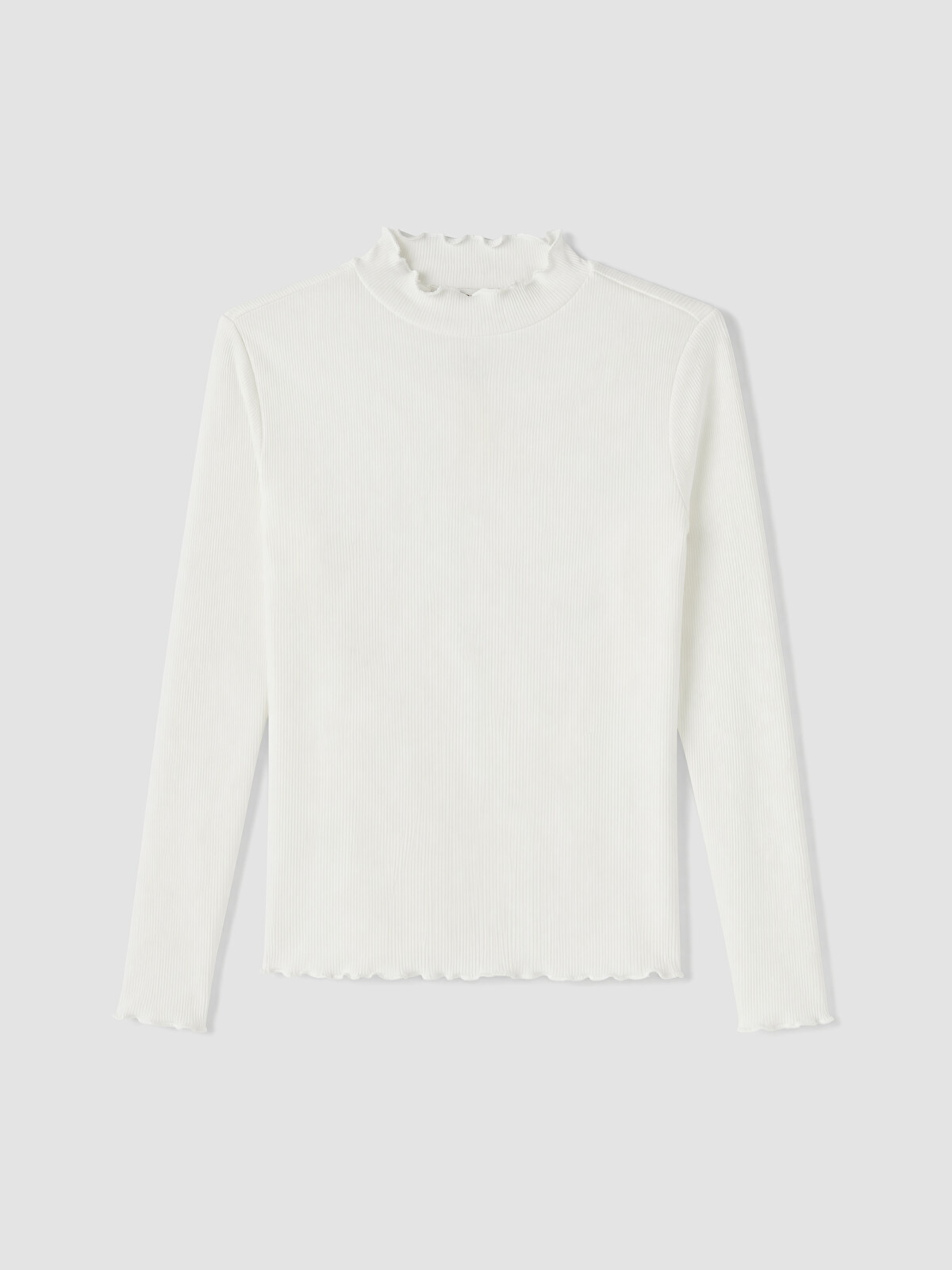 LCW Modest Mock Neck Women's Ribbed Body