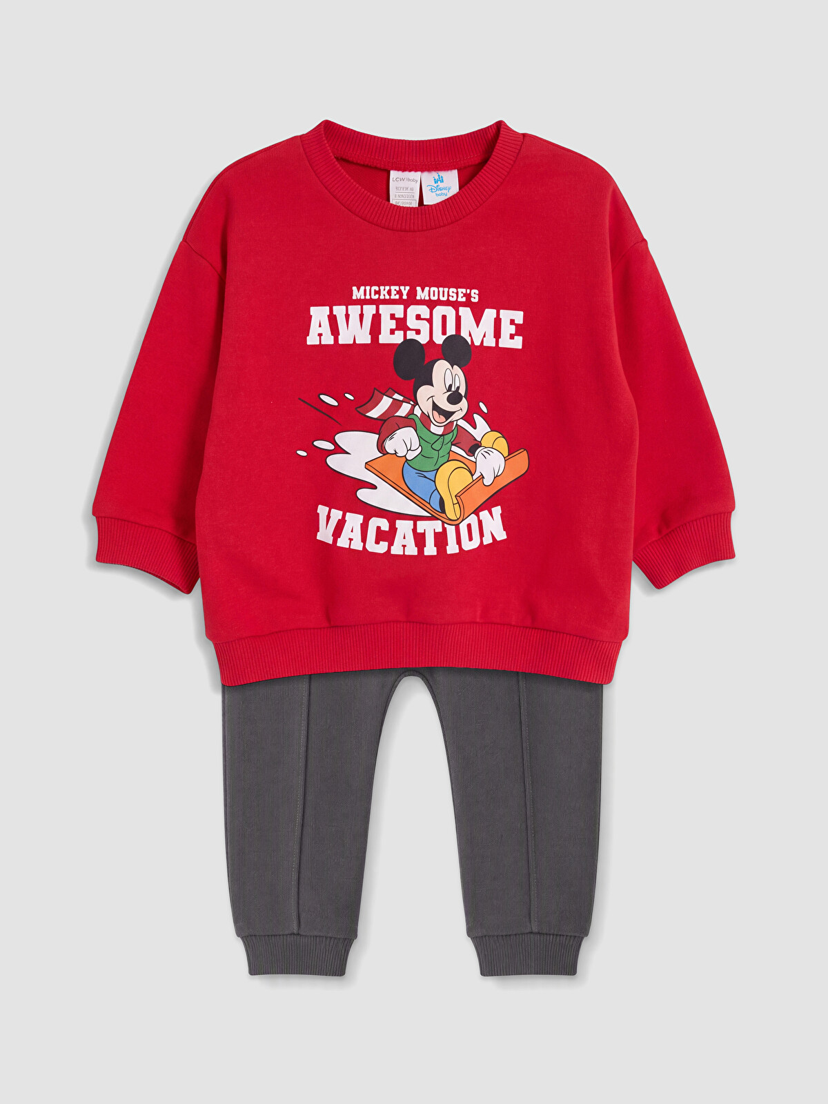 LCW baby Mickey Mouse Baskılı Erkek Bebek Takım - W6D819Z1-HNS