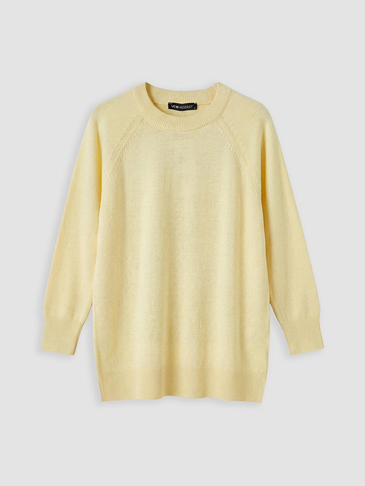 LCW Modest Bisiklet Yaka Kadın Triko Tunik