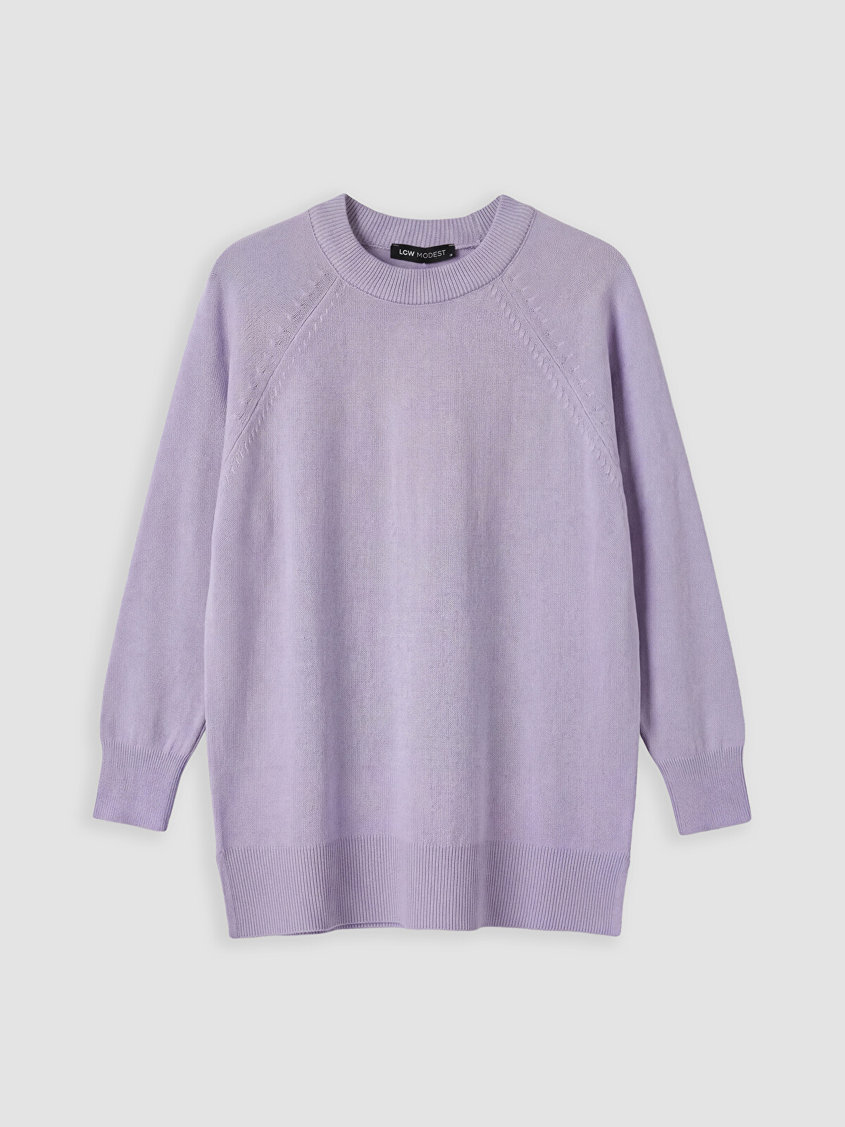 LCW Modest Bisiklet Yaka Kadın Triko Tunik