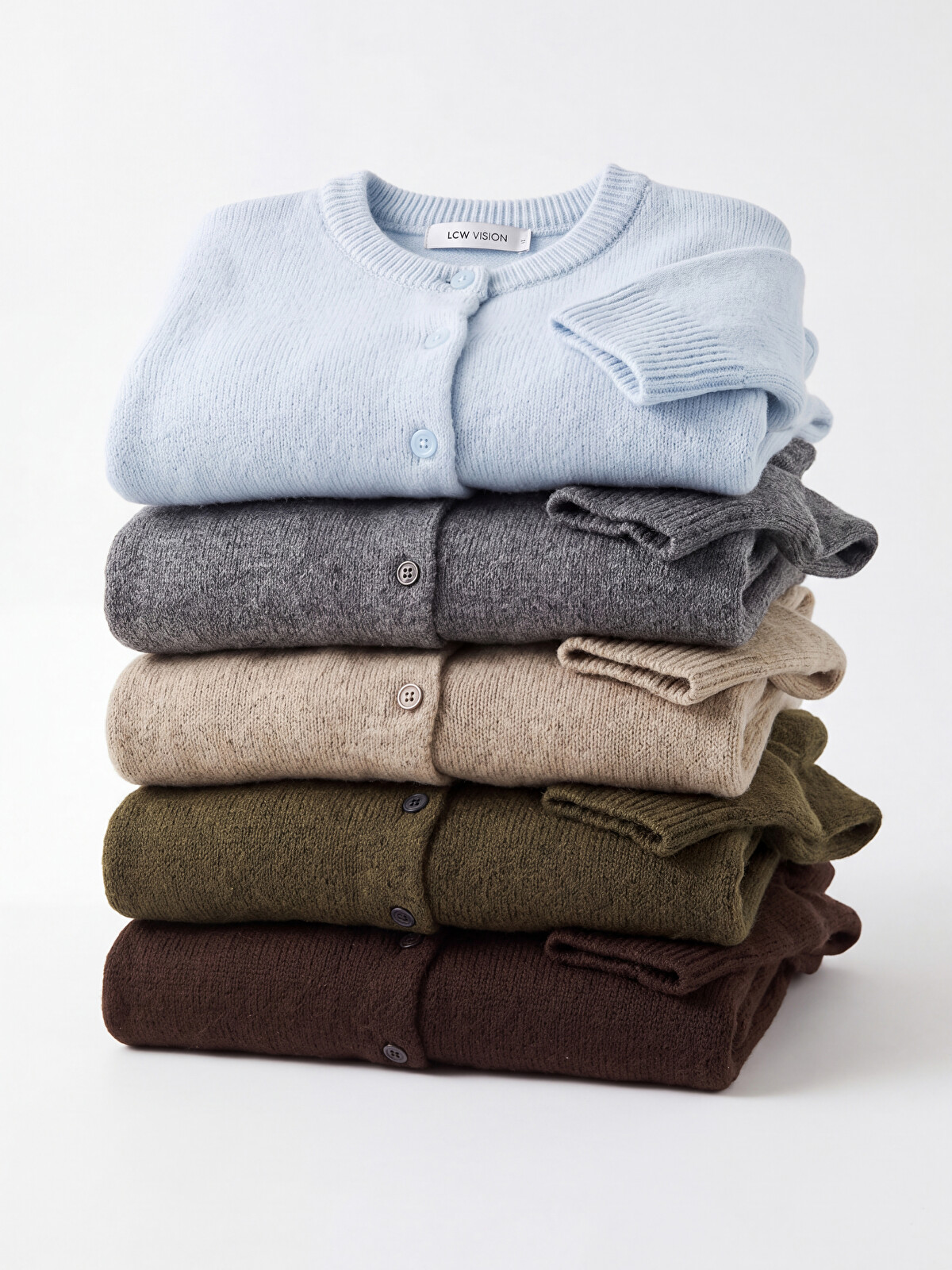LCW Vision Crew Neck Women's Knitwear Cardigan