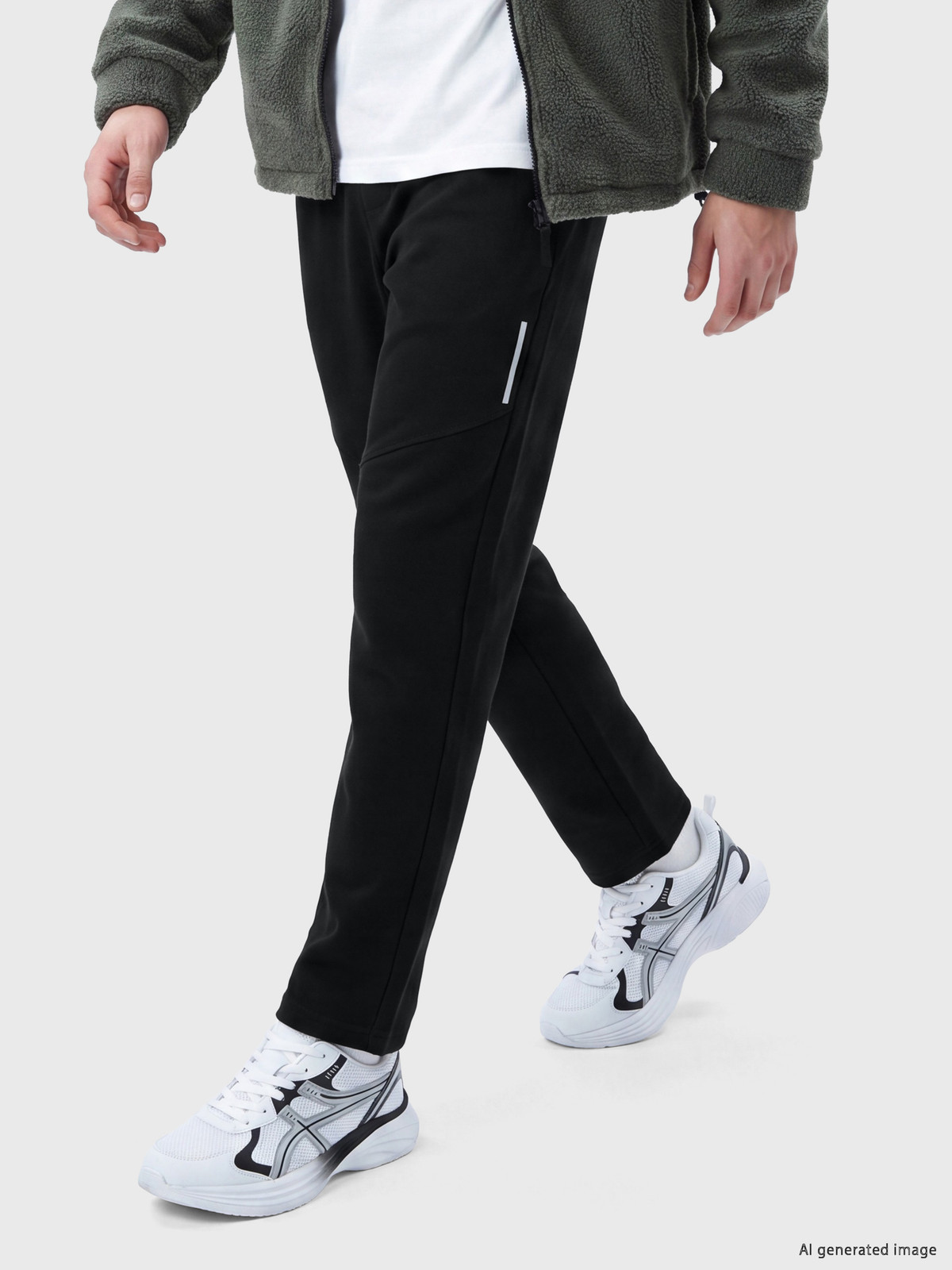 XSIDE ACTIVE Siyah Düz Standart & Regular Erkek Eşofman Altı