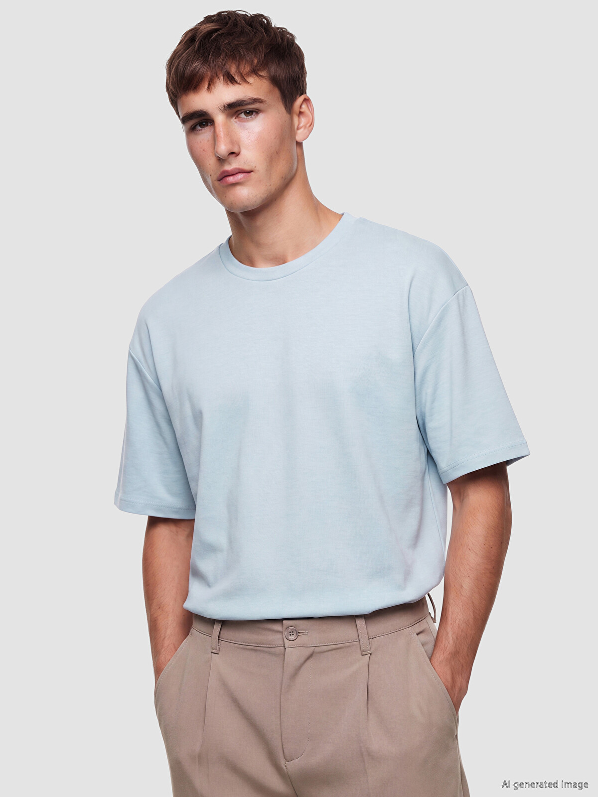 LCW Vision Crew Neck Soft Touch Men's T-Shirt