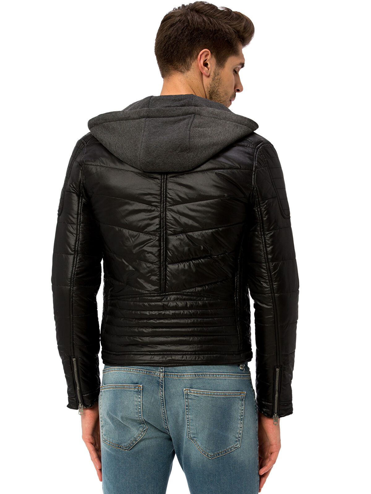 クック様 XSIDE Man BLACK Puffer Coat -6K2796Z8-CVL - LC Waikiki