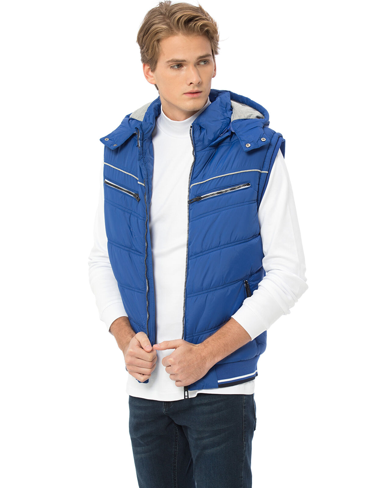 XSIDE Man BLUE Waistcoat -7K3531Z8-JJS - LC Waikiki