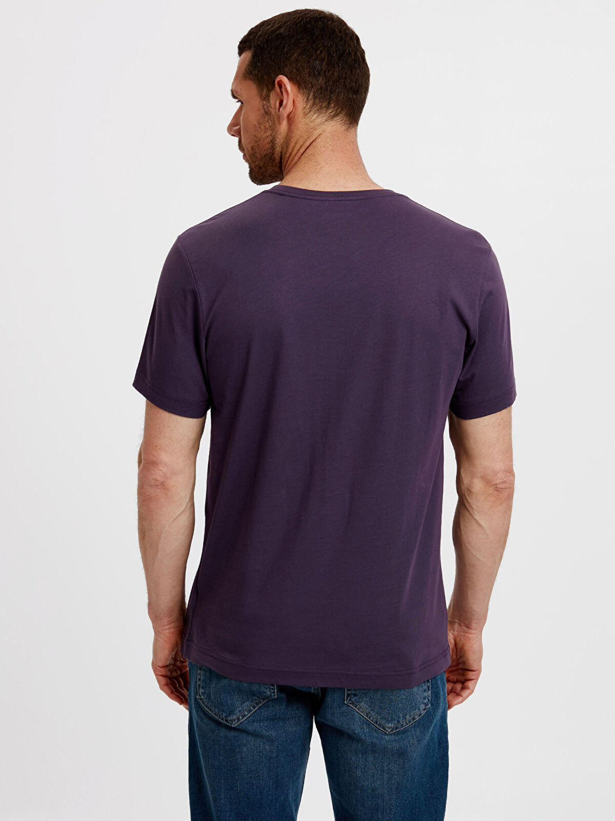 Tシャツ・カットソー PURPLE BRAND Men Tops P480HJBL Black Purple Brand P117 Purple HJQW824 Jumbo Gothic P Tee - Purple