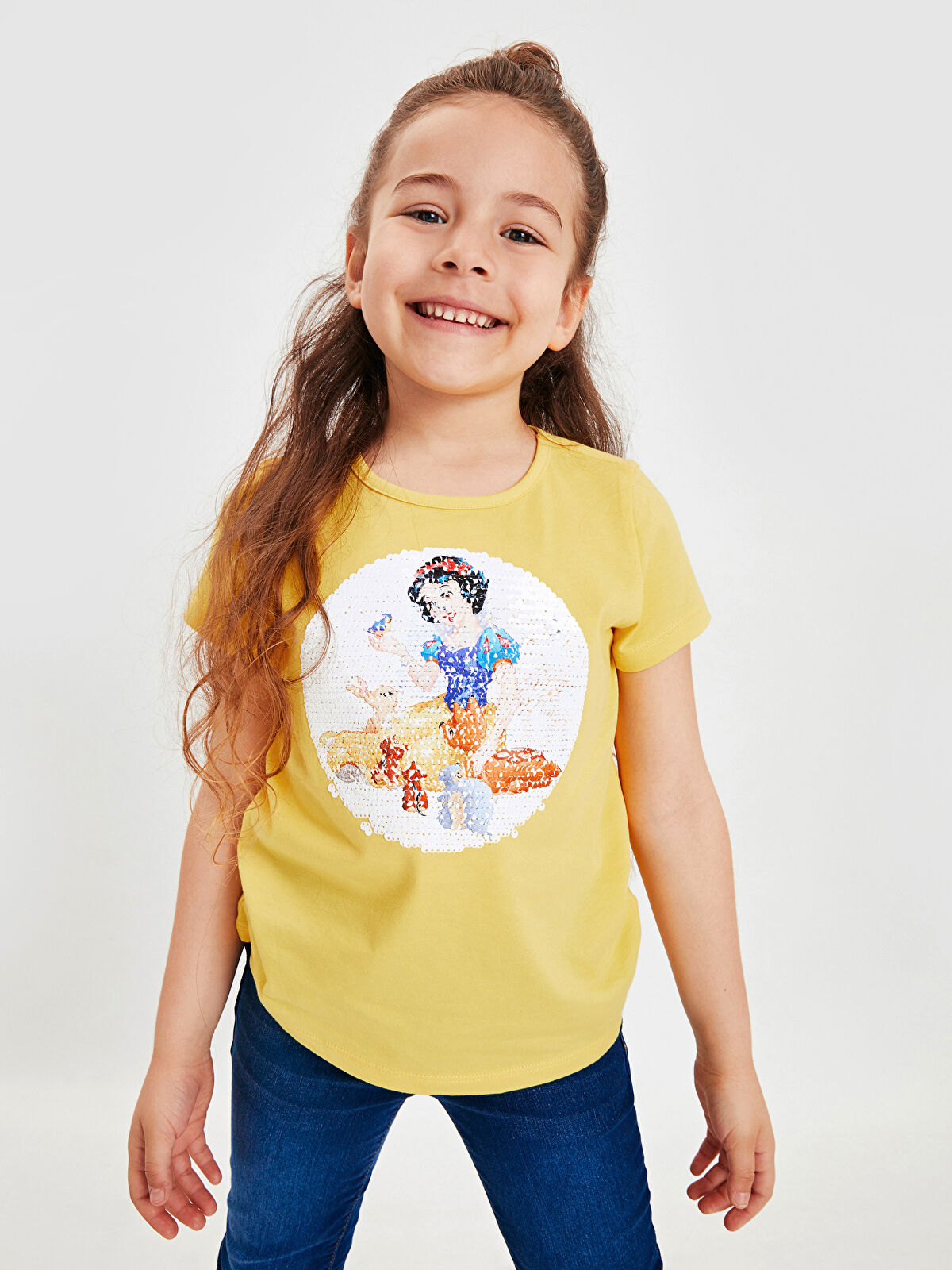 ゆきちゃんセレクト LCW Kids Crew Neck Short Sleeve Girls' T-Shirt -9SQ213Z4-FYP