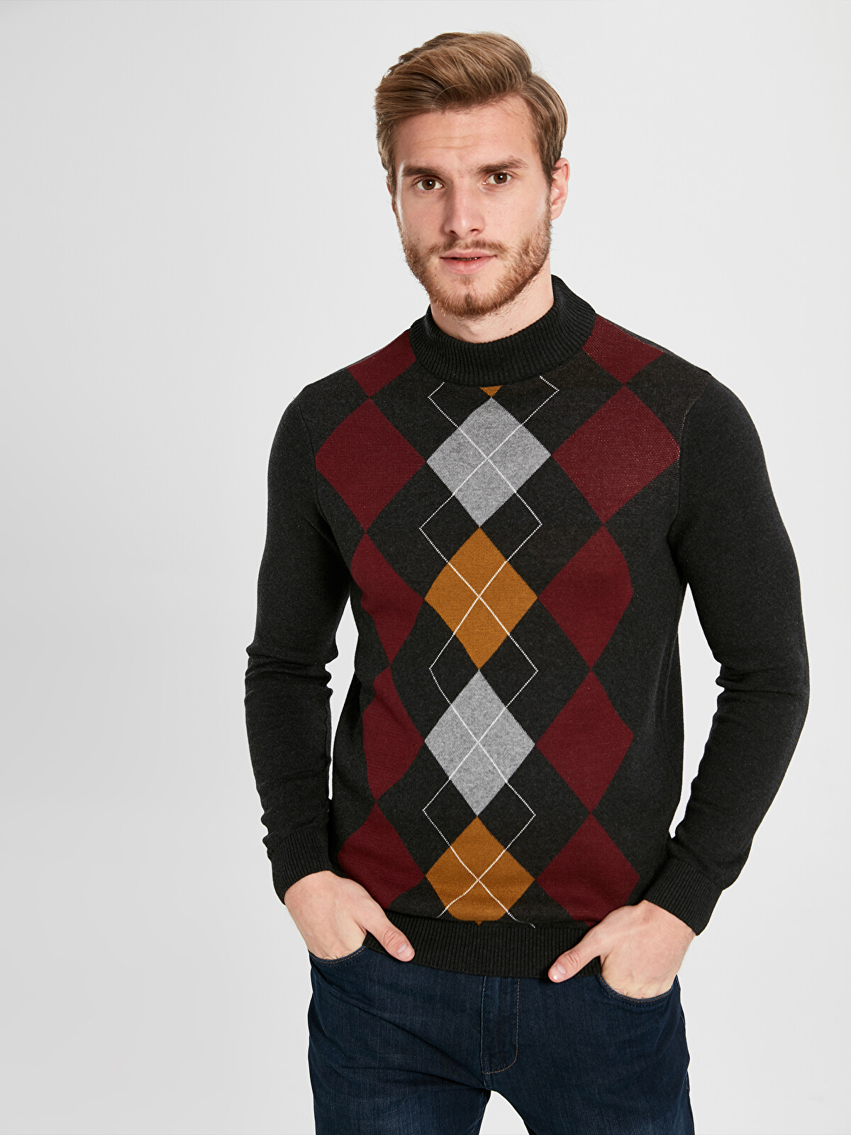 LCWAIKIKI Classic Crew Neck Long Sleeve Men's Tricot Sweater